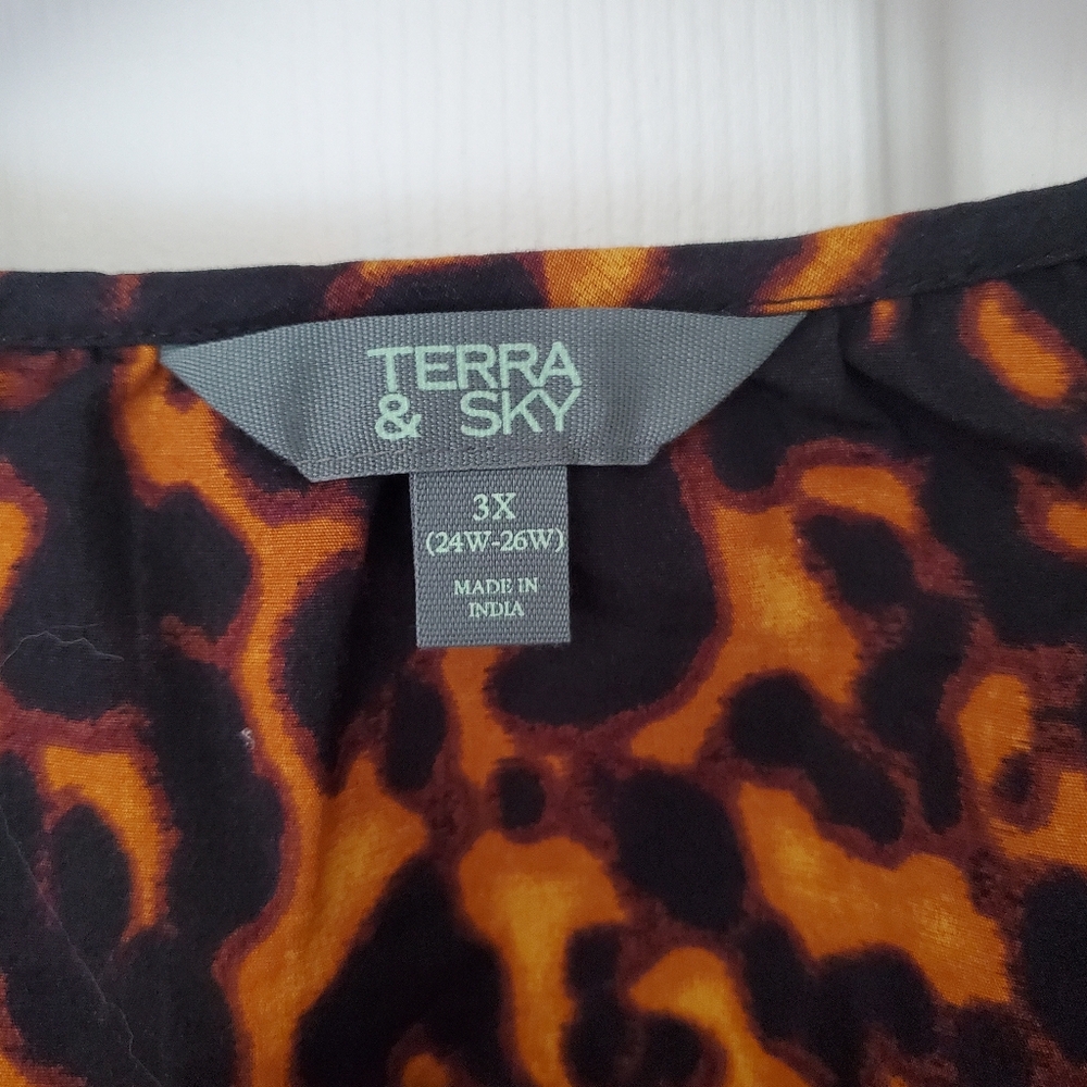 Plus 3X 24W-26W Long Sleeve Blouse New - Picture 6 of 6